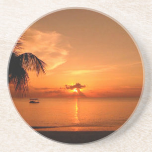 Porta-copos De Arenito Por do sol do verão