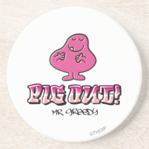 Porta-copos De Arenito Porco para fora!