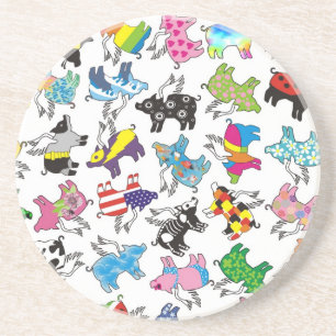 Porta-copos De Arenito porcos do vôo