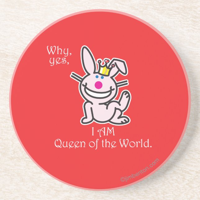 Porta-copos De Arenito Porque sim (Frente)