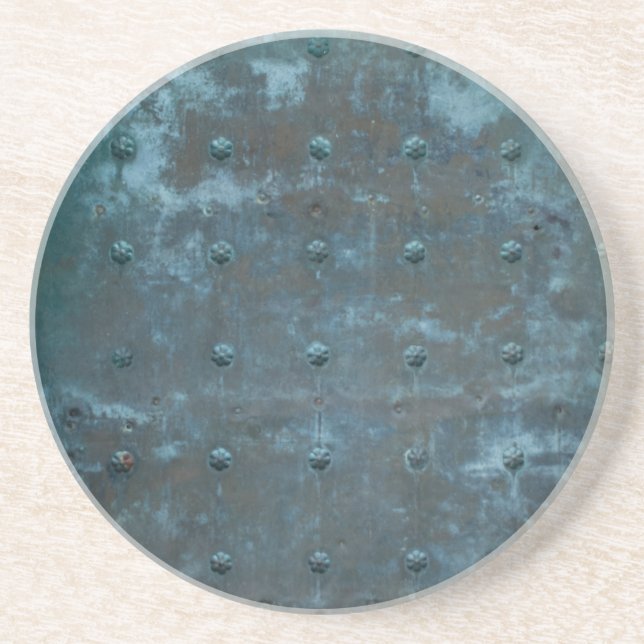 Porta-copos De Arenito Porta de Cobre Anulada Espanhola (Frente)