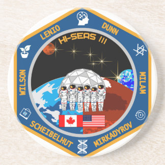Porta-copos De Arenito Portas copos da missão III de HI-SEAS