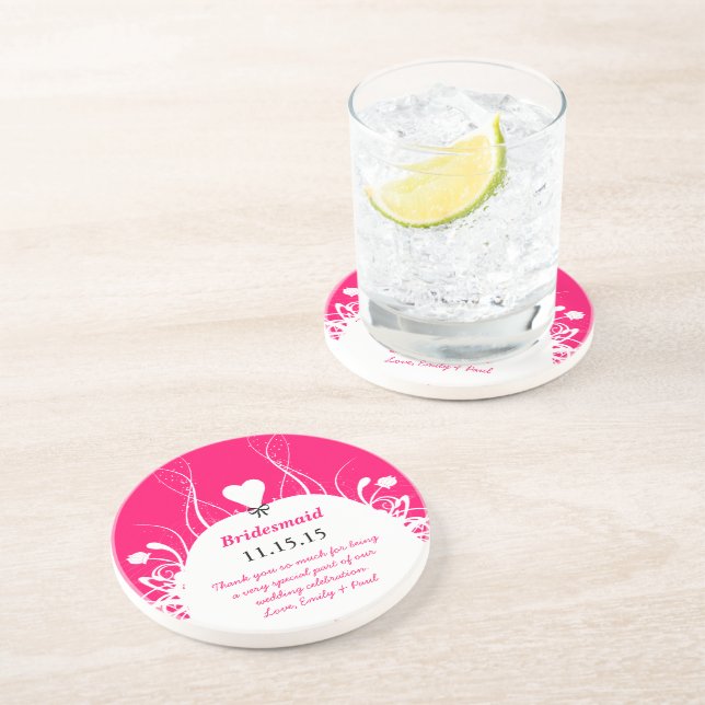 Porta-copos De Arenito Portas copos de Palhaço de Bridesmaid (Lateral)