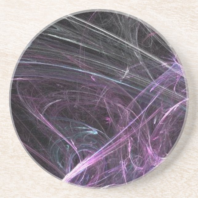 Porta-copos De Arenito Portas copos de suportes roxos (Frente)