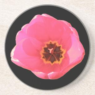 Porta-copos De Arenito Portas copos Tulip Rosa