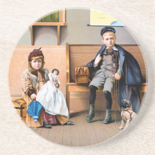 PORTA-COPOS DE ARENITO POSTER DA ESTRADA DE FERRO, 1898