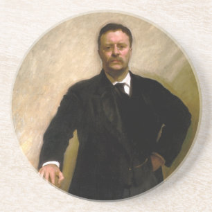 Porta-copos De Arenito Presidente Theodore Roosevelt John Singer Sargent