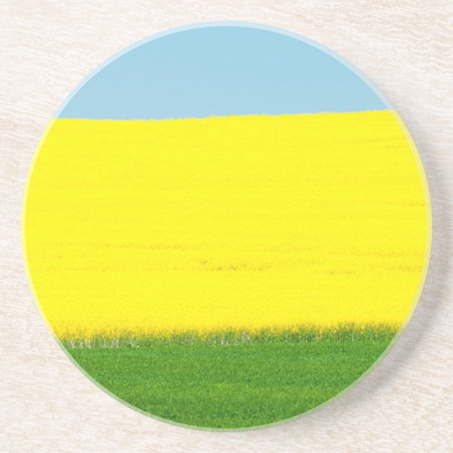 Porta-copos De Arenito Primavera Landscape Meadow (Frente)