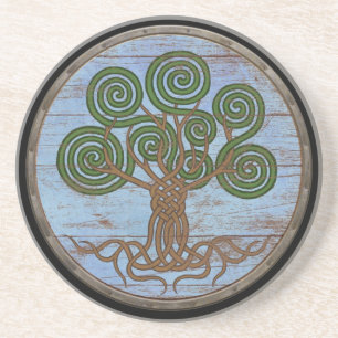 Porta-copos De Arenito Protetor de Viking - Yggdrasil