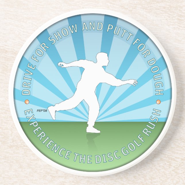 Porta-copos De Arenito Putter Dude #1 (Frente)