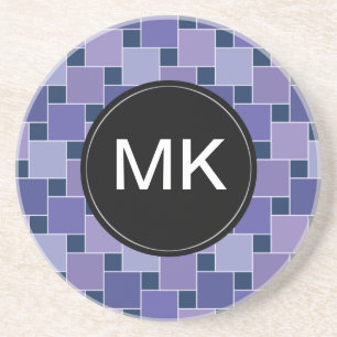 Porta-copos De Arenito Quadrados Amethyst