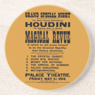 Porta-copos De Arenito Quadro de avisos 1914 amarelo restaurado de Harry