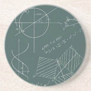 Porta-copos De Arenito Quadro-negro da matemática