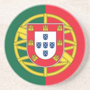 Porta-copos De Arenito Qualidade da bandeira portuguesa