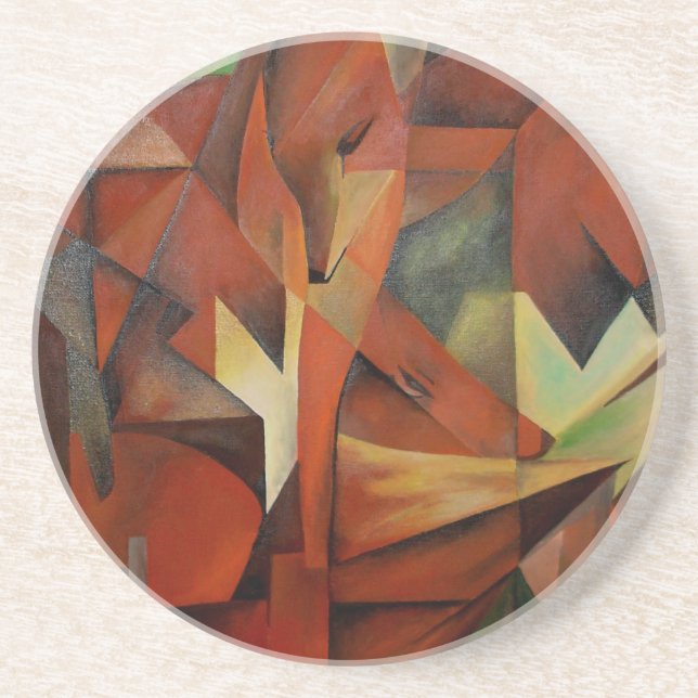 Porta-copos De Arenito Raposa (Frente)