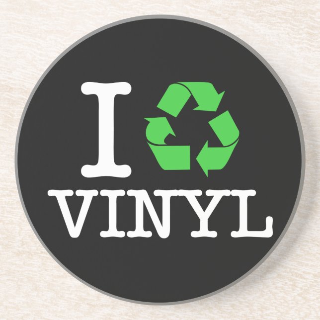 Porta-copos De Arenito Reciclar Vinil (Frente)
