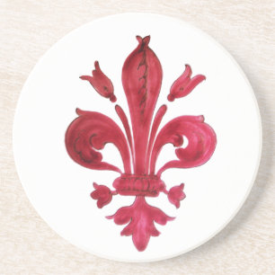 PORTA-COPOS DE ARENITO RED FLEUR DE LISE