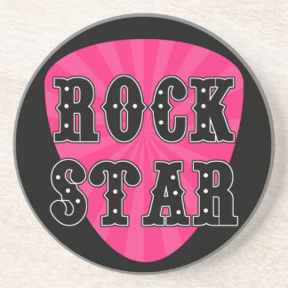 Porta-copos De Arenito Rock Star Guitar Pick