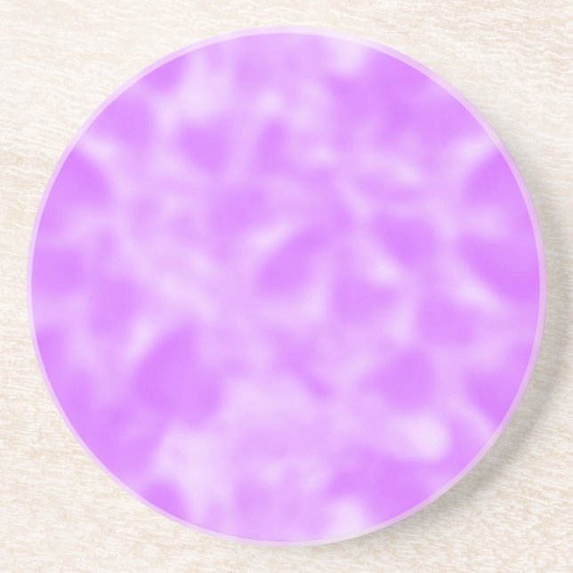 Porta-copos De Arenito Roxo e branco Mottled (Frente)