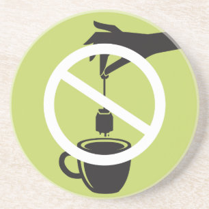 Porta-copos De Arenito Saquinho de chá