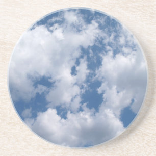 Porta-copos De Arenito Série Misc — Nuvens em um Céu Azul