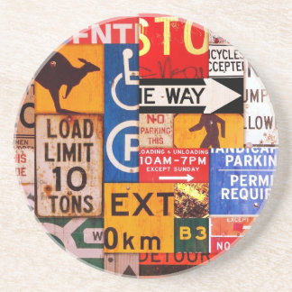 Porta-copos De Arenito Sinais