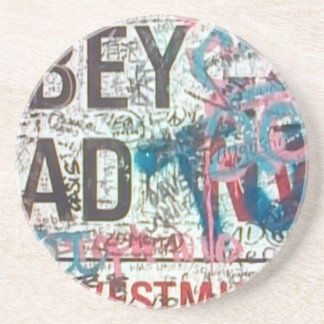 Porta-copos De Arenito Sinal de estrada da abadia