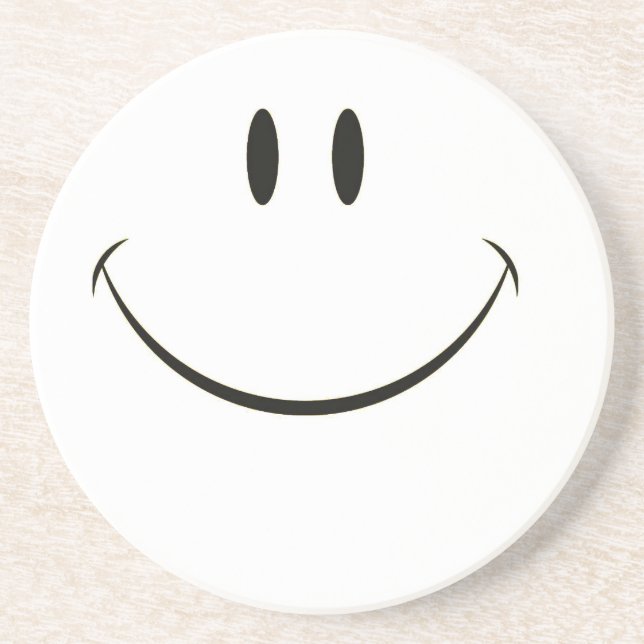 Porta-copos De Arenito Smiley face (Frente)