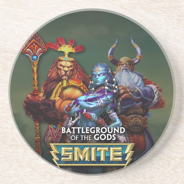 Porta-copos De Arenito SMITE: Deuses (Frente)