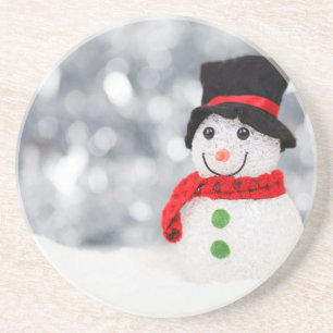 Porta-copos De Arenito Snowman 002