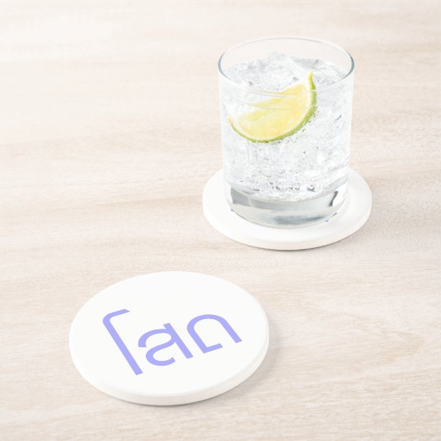 Porta-copos De Arenito Solteiro SOHT em um script em idioma tailandês: (Lateral)