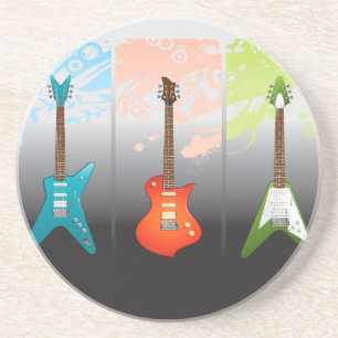 Porta-copos De Arenito Sonho dos amantes da guitarra elétrica