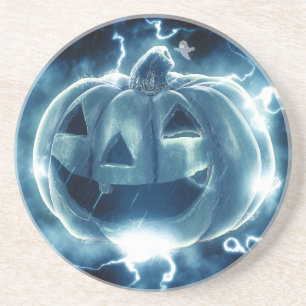 Porta-copos De Arenito Spooky Jack-o-Lantern
