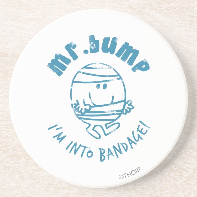 Porta-copos De Arenito Sr. Bump | Estou em Bandage (Frente)