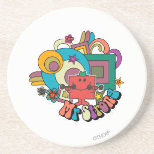 Porta-copos De Arenito Sr. Strong   Psicodélicos, Estrelas e Flores