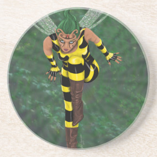 Porta-copos De Arenito Stinger Round