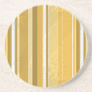 Porta-copos De Arenito Stripes Amarelo