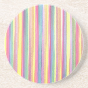 Porta-copos De Arenito Stripes de Aquarela