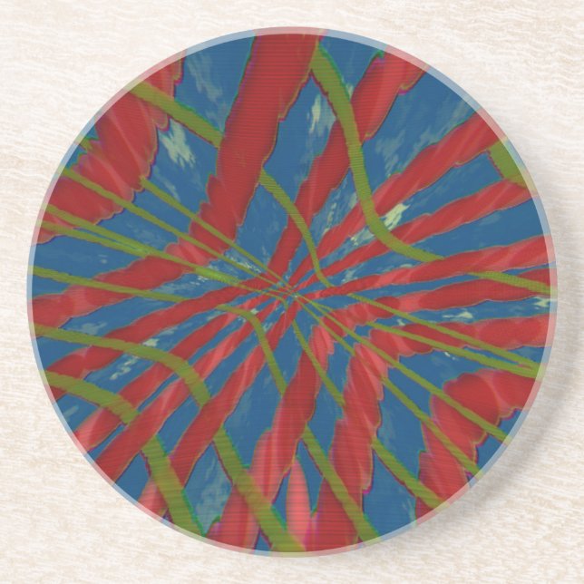 Porta-copos De Arenito Sugado (Frente)