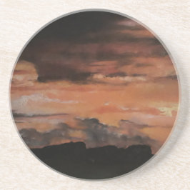 Porta-copos De Arenito Sunset 4