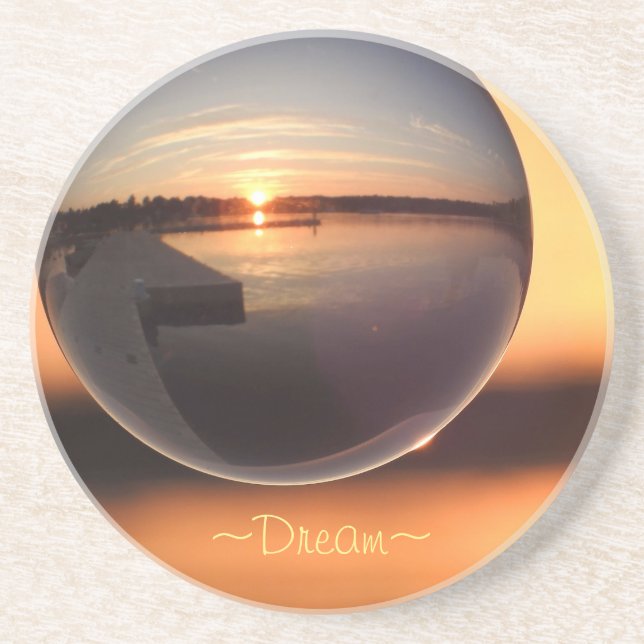 Porta-copos De Arenito Sunset Dreystal Ball (Frente)