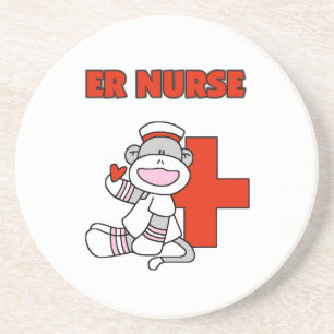 Porta-copos De Arenito T-shirt e presentes da enfermeira do ER do macaco