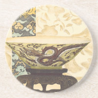 Tapeçaria Asiática com Design de Bowl e Dragão