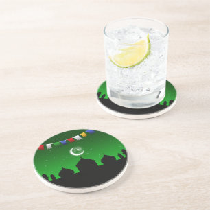 Porta-copos De Arenito Terra Colorida com Mesquita