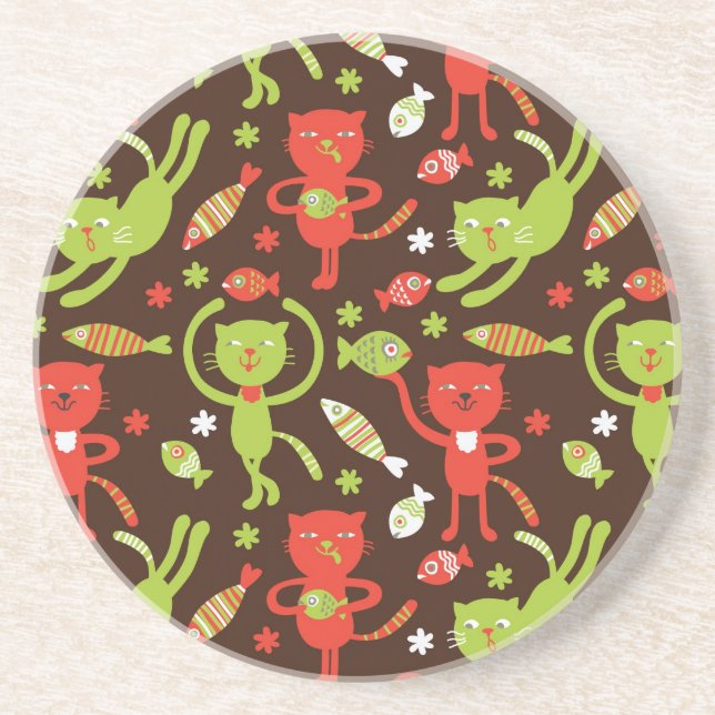 Porta-copos De Arenito teste padrão (Frente)