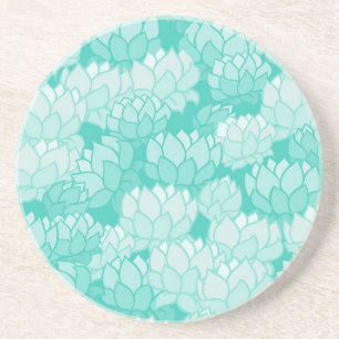 Porta-copos De Arenito Teste padrão 2 de Lotus