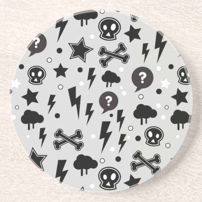 Porta-copos De Arenito Teste padrão na moda (Frente)