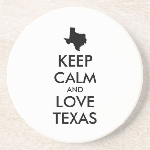 Porta-copos De Arenito TEXAS DE AMOR E CALMA personalizáveis