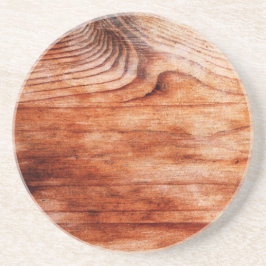 Porta-copos De Arenito Textura de grão de madeira