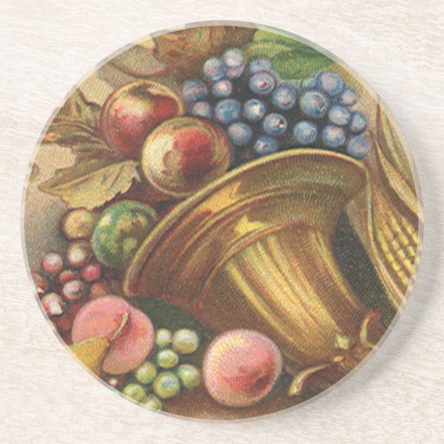 Porta-copos De Arenito Todo o Prêmio de Ação de Graças Seja Teu (Frente)